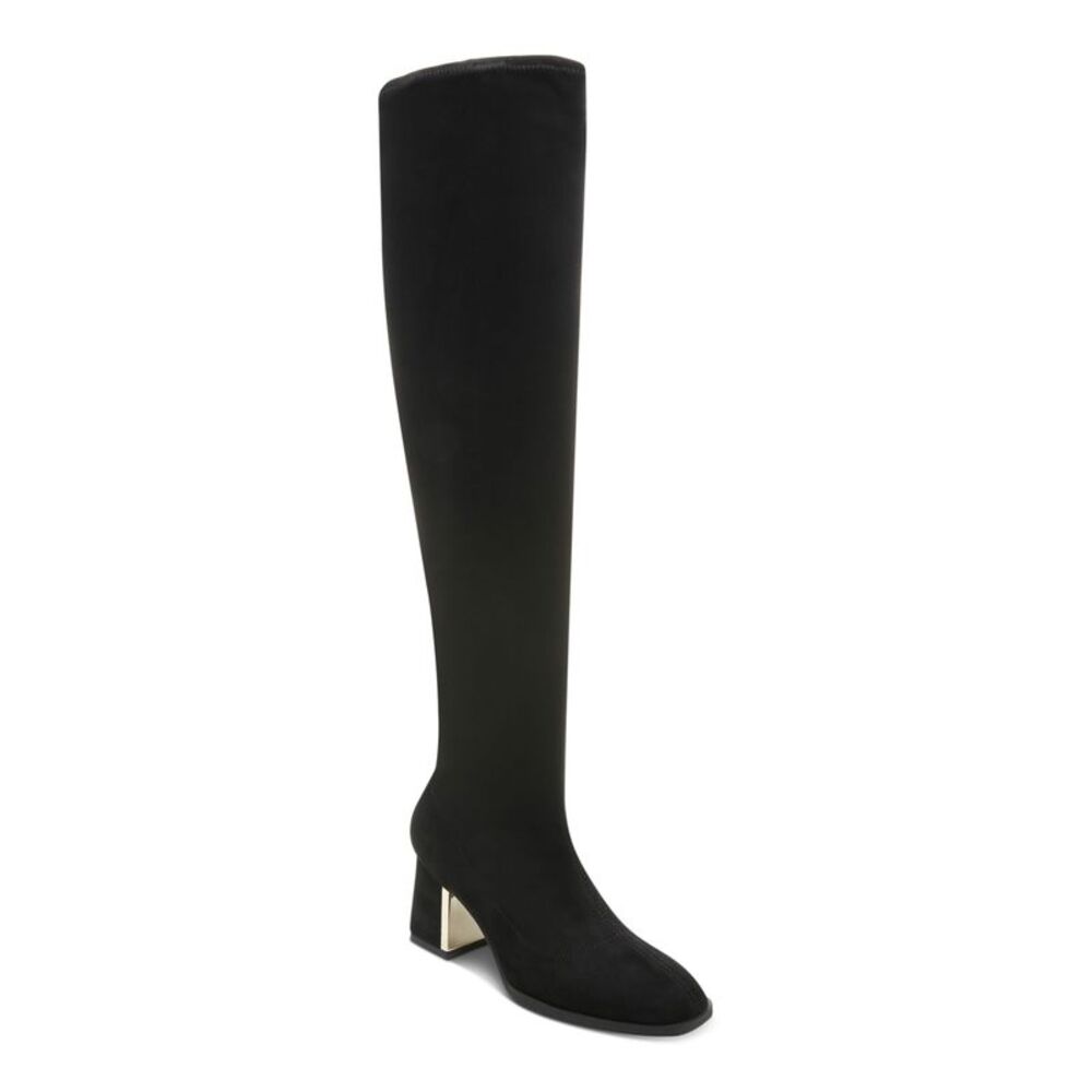 ALFANI Womens Black Zipper Accent Nanda Square Toe Block Heel Heeled Boots 9 M